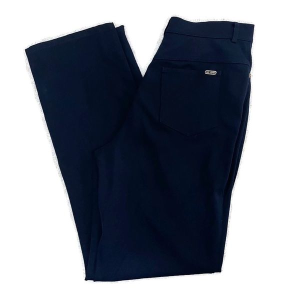 St. John Sport Women's Dark Blue Denim 5 Pocket Straight Leg Jeans Size 8 - Picture 4 of 7